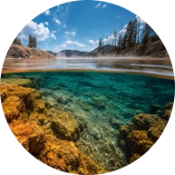 Geothermal underwater springs